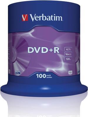 Verbatim DVD+R Matt Silver 4.7GB DVD+R 100-Pack Spindle