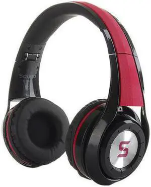 DPRUI Newest Headphones Bluetooth Headset Foldable Sports Headphone Adjustable Earphones with Microphone For PC mobile phone Mp3 (Red Black)