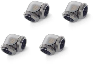 Bitspower Dual Enhance Multi-Link Adapter Fitting for 16mm OD Rigid Tubing, 90? Angle (For Use with Bitspower Rigid Tubing Only), Black Sparkle, 4-pack Bitspower Dual Enhance Multi-Link Adapter Fitting for 16mm OD Rigid Tubing, 90? Angle (For Use with Bitspower Rigid Tubing Only), Black Sparkle, 4-pack