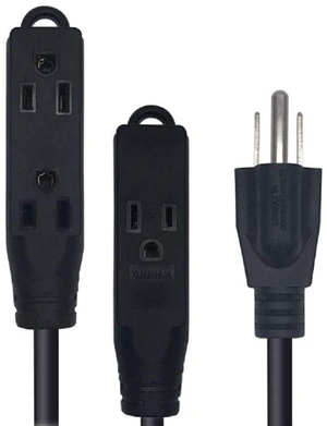 Tekit 1-to-3 US 3-Prong Power Strip, 16 AWG, USA 3 Prong Grounded Power Y Splitter, US Standard NEMA 5-15P to 5-15R x 3 Power Y Split Cord Cable, UL Listed, 3ft/1m, Black Tekit 1-to-3 US 3-Prong Power Strip, 16 AWG, USA 3 Prong Grounded Power Y Splitter, US Standard NEMA 5-15P to 5-15R x 3 Power Y Split Cord Cable, UL Listed, 3ft/1m, Black