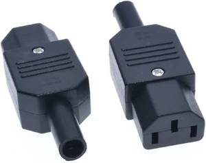 Toptekits (2 Pack) IEC C13 Female Connector, DIY IEC 320 C13 Rewirable Power Plug, 3 Prong Adapter Socket,C13 Plug End 10A/250V Toptekits (2 Pack) IEC C13 Female Connector, DIY IEC 320 C13 Rewirable Power Plug, 3 Prong Adapter Socket,C13 Plug End 10A/250V