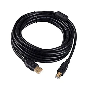 Tekit 24K Gold Plated USB 2.0 Cable - A-Male to B-Male with Ferrite Black 28/24# AWG (3m/10ft) Tekit 24K Gold Plated USB 2.0 Cable - A-Male to B-Male with Ferrite Black 28/24# AWG (3m/10ft)