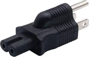 Tekit 2-Pack NEMA 5-15P to C7 Power Converter Travel Plug Adapter, US Standard 3 Prong Plug to 2-Prong Female Figure 8 Power Adapter,IEC C7 to 5 15P Electrical Adapter Tekit 2-Pack NEMA 5-15P to C7 Power Converter Travel Plug Adapter, US Standard 3 Prong Plug to 2-Prong Female Figure 8 Power Adapter,IEC C7 to 5 15P Electrical Adapter