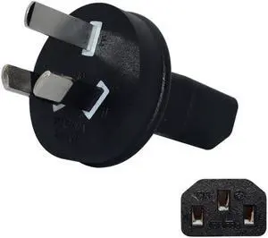 AU to C13 Power Converter Travel Plug Adapter ,Toptekits AU Australia New Zealand AS3112 Male Plug to IEC C13 Female Electrical Adapter,1-Pack AU to C13 Power Converter Travel Plug Adapter ,Toptekits AU Australia New Zealand AS3112 Male Plug to IEC C13 Female Electrical Adapter,1-Pack