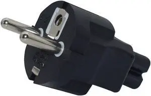 EU Schuko to C7 Power Converter Travel Plug Adapter, Toptekits Europe Schuko CEE7 Plug to 2-Prong IEC C7 Female Figure 8 Electrical Adapter,1-Pack EU Schuko to C7 Power Converter Travel Plug Adapter, Toptekits Europe Schuko CEE7 Plug to 2-Prong IEC C7 Female Figure 8 Electrical Adapter,1-Pack