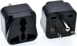 Black NEMA 6-20P Universal Plug Adapter110-250V 15A,Universal World to North American US NEMA 6-20P Electrical Plug Adapter converter
