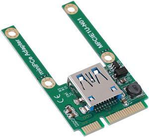 Mini PCIe to USB2.0 Adapter Card, Mini PCI Express Slot Expansion to USB 2.0 Interface Converter Support Full and Half Height Size,Mini PCI-E & Half Mini PCI-E Card to USB 2.0 Adapter Card