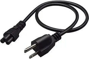US 3 Prong Mickey Mouse Power Cord Plug, USA Standard 3 Prong NEMA 5-15P Male Plug to IEC320 C5 Female Laptop Computer Power Cable Replacement, 3ft/100cm, UL/CSA Listed US 3 Prong Mickey Mouse Power Cord Plug, USA Standard 3 Prong NEMA 5-15P Male Plug to IEC320 C5 Female Laptop Computer Power Cable Replacement, 3ft/100cm, UL/CSA Listed