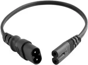 IEC 60320 C8 to C7 Short Extension Cord 1 Foot, IEC C8 Male to C7 Female short Extension Cable , IEC 320 C8 Plug to C7 Receptacle Male to Female Extension Cord,18AWG,30cm/1ft IEC 60320 C8 to C7 Short Extension Cord 1 Foot, IEC C8 Male to C7 Female short Extension Cable , IEC 320 C8 Plug to C7 Receptacle Male to Female Extension Cord,18AWG,30cm/1ft