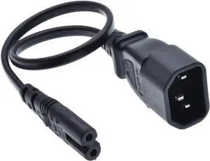 Standard Molded IEC C14 to C7 Power Cord Replacement for PDU UPS, 10A/110V-240V,IEC 60320 C14 Male to C7 Figure 8 Appliance Power Cable,18AWG 3ft/1m Standard Molded IEC C14 to C7 Power Cord Replacement for PDU UPS, 10A/110V-240V,IEC 60320 C14 Male to C7 Figure 8 Appliance Power Cable,18AWG 3ft/1m