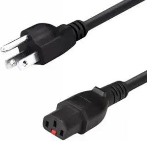 NEMA 5-15P to Locking C13 Heavy Duty Power Cord, 14AWG, US Standard 3 Prong Male Plug to IEC C13 with Locker Computer Power Cord Replacement, UL Listed, 3ft/0.9m NEMA 5-15P to Locking C13 Heavy Duty Power Cord, 14AWG, US Standard 3 Prong Male Plug to IEC C13 with Locker Computer Power Cord Replacement, UL Listed, 3ft/0.9m