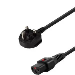 UK to C13 IEC Lock, UK BS1363 to Locking IEC320C13 Computer Power Cord Replacement,16AWG, England/Ireland/Scotland C13 C14 Cable,6ft/1.8m UK to C13 IEC Lock, UK BS1363 to Locking IEC320C13 Computer Power Cord Replacement,16AWG, England/Ireland/Scotland C13 C14 Cable,6ft/1.8m
