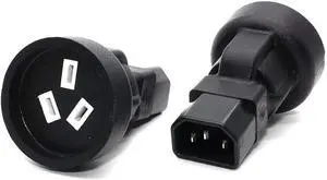 IEC C14 to AU Australia Power Converter Travel Plug Adapter, IEC 320 C14 to Australia/New Zealand AS3112/NZS3112 3-Prong Female Socket Electrical Adapter for PDU UPS IEC Adapter, 1-Pack IEC C14 to AU Australia Power Converter Travel Plug Adapter, IEC 320 C14 to Australia/New Zealand AS3112/NZS3112 3-Prong Female Socket Electrical Adapter for PDU UPS IEC Adapter, 1-Pack