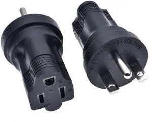 NEMA 6-15P to 5-15R Travel Adapter NEMA Converter, NEMA6-15P Male to 5-15R Female Power Converter, 250V Outlet Adapter, US 3 Prong Electrical Adapter, 1-Pack NEMA 6-15P to 5-15R Travel Adapter NEMA Converter, NEMA6-15P Male to 5-15R Female Power Converter, 250V Outlet Adapter, US 3 Prong Electrical Adapter, 1-Pack