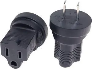 NEMA 1-15P to 5-15R Power Converters,Toptekits NEMA1-15P Male to 5-15R Female Electrical Adapters,US 2-Prong to 3 Prong Travel Plug Adapter,nema Converter,1-Pack NEMA 1-15P to 5-15R Power Converters,Toptekits NEMA1-15P Male to 5-15R Female Electrical Adapters,US 2-Prong to 3 Prong Travel Plug Adapter,nema Converter,1-Pack