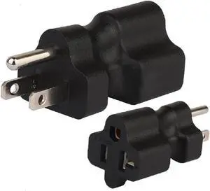 5-15P TO 5-15R & 5-20R Power Converter Travel Plug Adapter, 2-IN-1 Nema 5-15P Male to Nema 5-15/20R Female AC Electrical Adapters,US Standard 3 Prong 5 15P to 5-15R and 5-20R Combo,1-Pack 5-15P TO 5-15R & 5-20R Power Converter Travel Plug Adapter, 2-IN-1 Nema 5-15P Male to Nema 5-15/20R Female AC Electrical Adapters,US Standard 3 Prong 5 15P to 5-15R and 5-20R Combo,1-Pack