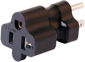 5-15P to 5-15R & 5-20R Power Converter Travel Plug Adapter, 2-IN-1 Nema 5-15P Male to Nema 5-15/20R Female AC Electrical Adapters,US Standard 3 Prong 5 15P to 5-15R and 5-20R Combo,1-Pack 5-15P to 5-15R & 5-20R Power Converter Travel Plug Adapter, 2-IN-1 Nema 5-15P Male to Nema 5-15/20R Female AC Electrical Adapters,US Standard 3 Prong 5 15P to 5-15R and 5-20R Combo,1-Pack
