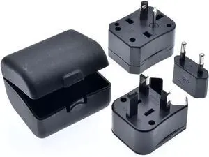 All in One Universal Power Adapter Travel Converter, Three-in-One Global Travel Conversion 3 Sockets Plugs Universal Plug Adapter International Travel Plug Adapter US/AU/EU/UK (Black) All in One Universal Power Adapter Travel Converter, Three-in-One Global Travel Conversion 3 Sockets Plugs Universal Plug Adapter International Travel Plug Adapter US/AU/EU/UK (Black)