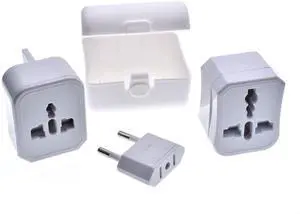 All in One Universal Power Adapter, Three-in-One Global Travel Conversion 3 Sockets Plugs Universal Adapter Travel Abroad Converter Household Plugs US/AU/EU/UK, White All in One Universal Power Adapter, Three-in-One Global Travel Conversion 3 Sockets Plugs Universal Adapter Travel Abroad Converter Household Plugs US/AU/EU/UK, White
