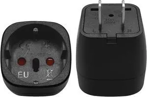 (2 Pack)1-15P to European Schuko Female Socket Power Converter,Toptekits US 2 Prong NEMA1-15P Male to Euro Female Socket Electrical Adapter,EU US Plug Adapter Euro US Plug Adapter (2 Pack)1-15P to European Schuko Female Socket Power Converter,Toptekits US 2 Prong NEMA1-15P Male to Euro Female Socket Electrical Adapter,EU US Plug Adapter Euro US Plug Adapter