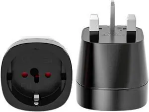 (2 Pack) UK to EU European Female Socket Power Converter Travel Plug Adapter, Euro UK Plug Adapter,UK BS1363 Plug to Euro Power Connector (2 Pack) UK to EU European Female Socket Power Converter Travel Plug Adapter, Euro UK Plug Adapter,UK BS1363 Plug to Euro Power Connector