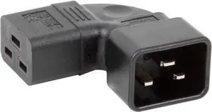 IEC C20 to C19 Elbow Plug Power Converter Travel Adapter, IEC C19 to Right Angle IEC C20 Electrical Adapter Travel Plug Adapter, Elbow Plug IEC Power Connector IEC C20 to C19 Elbow Plug Power Converter Travel Adapter, IEC C19 to Right Angle IEC C20 Electrical Adapter Travel Plug Adapter, Elbow Plug IEC Power Connector