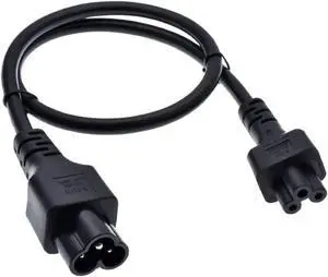 IEC C5 to C6 Short Power Cord, IEC320 C6 Male to C5 Female Power Extension Cord for PDU UPS, IEC Power Cable,Computer Power Cord,2ft/0.6m, 18AWG IEC C5 to C6 Short Power Cord, IEC320 C6 Male to C5 Female Power Extension Cord for PDU UPS, IEC Power Cable,Computer Power Cord,2ft/0.6m, 18AWG