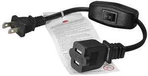 Black1ft Short US Power Extension Cord with on/Off Switch ,On Off Switch Extension Cord,2-Prong Polarized Extension Cord with Switch 12A/125V for Your Chargers/Lamp/Power Adapters etc, 16AWG Cord Black1ft Short US Power Extension Cord with on/Off Switch ,On Off Switch Extension Cord,2-Prong Polarized Extension Cord with Switch 12A/125V for Your Chargers/Lamp/Power Adapters etc, 16AWG Cord