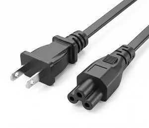 NEMA1-15P to C5 Power Cable, Non-Polarized US/JP 2-Prong NEMA 1-15P to IEC C5 Power Cord ,18AWG, 5ft /1.5m NEMA1-15P to C5 Power Cable, Non-Polarized US/JP 2-Prong NEMA 1-15P to IEC C5 Power Cord ,18AWG, 5ft /1.5m