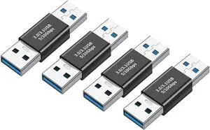 4 Pack USB Coupler Male to Male USB 3.0 Type A Adapter Superspeed 5Gbps USB Port Extension Connector Bridge for Laptop PC Hard Drive Printer Camera (USB3.0 Male to Male) 4 Pack USB Coupler Male to Male USB 3.0 Type A Adapter Superspeed 5Gbps USB Port Extension Connector Bridge for Laptop PC Hard Drive Printer Camera (USB3.0 Male to Male)