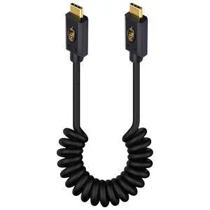 240W Coiled USB C to USB C for Thunderbolt 3, 40Gbps USB C to USB C Coiled Cable, USB Type C Male to Male Spiral Cable Support 8K@60Hz Video Compatible with MacBook Pro/Air, iPad Pro ,3ft/1m 240W Coiled USB C to USB C for Thunderbolt 3, 40Gbps USB C to USB C Coiled Cable, USB Type C Male to Male Spiral Cable Support 8K@60Hz Video Compatible with MacBook Pro/Air, iPad Pro ,3ft/1m