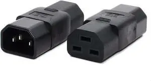 2-Pack IEC C14 to C21 Power Converter Travel Plug Adapter, IEC 320 C14 Male to C21 Female Electrical Adapter,IEC Adapter,Compatible with C19 2-Pack IEC C14 to C21 Power Converter Travel Plug Adapter, IEC 320 C14 Male to C21 Female Electrical Adapter,IEC Adapter,Compatible with C19