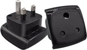 UK to South Africa Electrical Adapter Travel Plug Adapter, UK BS1363 Male Plug to South Africa Female Socket Power Converter with 13A Fuse,1-Pack UK to South Africa Electrical Adapter Travel Plug Adapter, UK BS1363 Male Plug to South Africa Female Socket Power Converter with 13A Fuse,1-Pack
