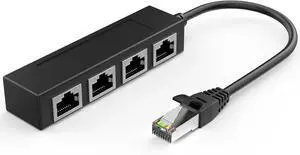 RJ45 1 Male to 4 x Female LAN Splitter Adapter Cable Suitable Super Cat6, Ethernet Splitter Cable Suitable Super Cat5, Cat5e, Cat6, Cat7 LAN Ethernet Socket Connector Adapter ONE Internet,RJ45 1 to 4 RJ45 1 Male to 4 x Female LAN Splitter Adapter Cable Suitable Super Cat6, Ethernet Splitter Cable Suitable Super Cat5, Cat5e, Cat6, Cat7 LAN Ethernet Socket Connector Adapter ONE Internet,RJ45 1 to 4