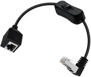 Cat 6 Male to Female Ethernet Extension Cable with Switch 1000Mbps RJ45 Extension Cable Male Female for Laptop,PC,Router and MC ,Down Angle,2ft/60cm Cat 6 Male to Female Ethernet Extension Cable with Switch 1000Mbps RJ45 Extension Cable Male Female for Laptop,PC,Router and MC ,Down Angle,2ft/60cm
