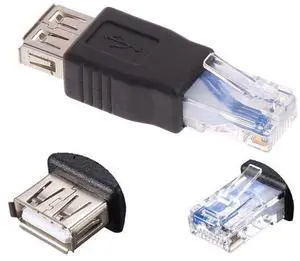 2 Pack USB 2.0 Type A Female to RJ45 Male Adapter Connector Converter Compatible with Laptop Computer Hard Drive Printer Camera USB2.0 A Female to RJ45 Male 2 Pack USB 2.0 Type A Female to RJ45 Male Adapter Connector Converter Compatible with Laptop Computer Hard Drive Printer Camera USB2.0 A Female to RJ45 Male