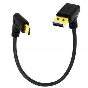 1ft Short Down Angle USB Type C Cable, 90 Degree Angle 18W Fast Charging USB A to USB C Cable ,Gold Plated 90 degree Angle USB 3.0 (Type-A) Male to USB3.1 (Type-C)Male USB Data Sync & Charge Cable 1ft Short Down Angle USB Type C Cable, 90 Degree Angle 18W Fast Charging USB A to USB C Cable ,Gold Plated 90 degree Angle USB 3.0 (Type-A) Male to USB3.1 (Type-C)Male USB Data Sync & Charge Cable