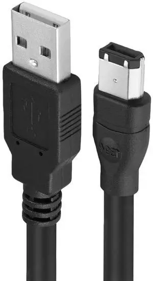 Firewire to USB Adapter Cable IEEE 1394 Male 6-Pin to USB 2.0 Male Converter Firewire 400 1394-a to USB A Connector Cord for Hard Disk Printer Scanner Firewire to USB Adapter Cable IEEE 1394 Male 6-Pin to USB 2.0 Male Converter Firewire 400 1394-a to USB A Connector Cord for Hard Disk Printer Scanner