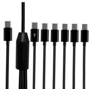6 in 1 USB Type C Splitter Cable,USB C Male to 6 USB C Male Data Snyc and Charging Cord,USB C Multi Charging Cable for Cell Phones,Tablets and More(6FT/2M) 1-to-6 6 in 1 USB Type C Splitter Cable,USB C Male to 6 USB C Male Data Snyc and Charging Cord,USB C Multi Charging Cable for Cell Phones,Tablets and More(6FT/2M) 1-to-6