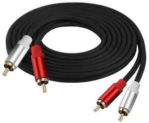 2RCA to 2RCA Cable 10Ft, Gold-Plated 2 RCA Male to 2 RCA Male Stereo Audio Cable for Home Theater, HDTV, Gaming Consoles, Hi-Fi Systems,10ft/3m 2RCA to 2RCA Cable 10Ft, Gold-Plated 2 RCA Male to 2 RCA Male Stereo Audio Cable for Home Theater, HDTV, Gaming Consoles, Hi-Fi Systems,10ft/3m