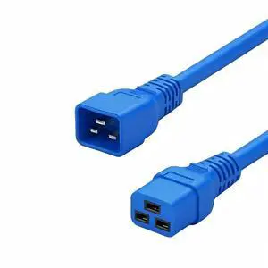 IEC C19 to C20 Power Cord Plug,Heavy-Duty Computer Power Cord PC, Blue Color-Coded Connectors,IEC C20 to C19 Power Cable Replacement,14AWG ,Blue 3ft/1m IEC C19 to C20 Power Cord Plug,Heavy-Duty Computer Power Cord PC, Blue Color-Coded Connectors,IEC C20 to C19 Power Cable Replacement,14AWG ,Blue 3ft/1m