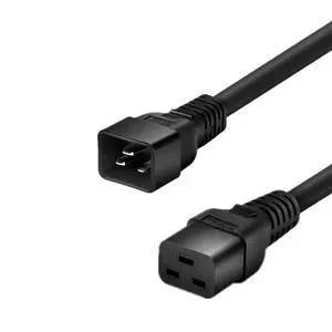 IEC C19 to C20 Power Cord Plug,Heavy-Duty Computer Power Cord PC, Yellow Color-Coded Connectors,IEC C20 to C19 Power Cable Replacement,14AWG ,Black 3ft/1m IEC C19 to C20 Power Cord Plug,Heavy-Duty Computer Power Cord PC, Yellow Color-Coded Connectors,IEC C20 to C19 Power Cable Replacement,14AWG ,Black 3ft/1m