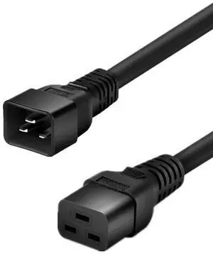 IEC C19 to C20 Power Cord Plug,Heavy-Duty Computer Power Cord PC, Yellow Color-Coded Connectors,IEC C20 to C19 Power Cable Replacement, Black 6ft/1.8m IEC C19 to C20 Power Cord Plug,Heavy-Duty Computer Power Cord PC, Yellow Color-Coded Connectors,IEC C20 to C19 Power Cable Replacement, Black 6ft/1.8m