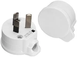 (2 Pack) Flat Top AU Plug with SAA Certification,DIY Rewireable 3 Pins Australia Plug 10A 250V Electrical Wire Connect AC Power Adapter Detachable ,White (2 Pack) Flat Top AU Plug with SAA Certification,DIY Rewireable 3 Pins Australia Plug 10A 250V Electrical Wire Connect AC Power Adapter Detachable ,White
