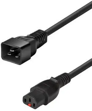 IEC C20 to Locking C13 Heavy Duty Power Cord Plug, Black Color-Coded Connectors IEC 60320 C20 Male to C13 With Lock Female Computer Powe Cord Replacement,16AWG,3ft/1m, Black with Locking C13 IEC C20 to Locking C13 Heavy Duty Power Cord Plug, Black Color-Coded Connectors IEC 60320 C20 Male to C13 With Lock Female Computer Powe Cord Replacement,16AWG,3ft/1m, Black with Locking C13