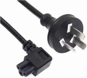 AU to C5 Left Angle IEC Cable,3-Prong Australia/New Zealand/China Plug to 90 Degree Angle IEC C5 PC Power Cord Replacement,SAA AS/NZS 3112 Au Computer Power Cable. 18AWG (AU to LeftC5, 6ft) AU to C5 Left Angle IEC Cable,3-Prong Australia/New Zealand/China Plug to 90 Degree Angle IEC C5 PC Power Cord Replacement,SAA AS/NZS 3112 Au Computer Power Cable. 18AWG (AU to LeftC5, 6ft)