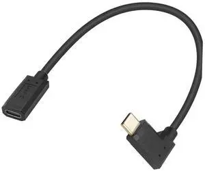 90 Degree Right Angled USB-C USB 3.1 Type C Male to Female Extension Data Cable for Macbook Tablet ,90 Degree USB Type C Short Extention Cable 1feet 90 Degree Right Angled USB-C USB 3.1 Type C Male to Female Extension Data Cable for Macbook Tablet ,90 Degree USB Type C Short Extention Cable 1feet