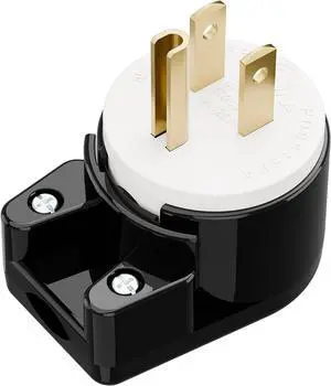 DIY NEMA 5-15P Elbow Plug Power Converters, ETL Easy Assembly 90 Degree Right Angle US 3 Prong Standard Rewireable Power Plug, 8 Directions Adjustable AC Connector(5-15P Elbow Plug) DIY NEMA 5-15P Elbow Plug Power Converters, ETL Easy Assembly 90 Degree Right Angle US 3 Prong Standard Rewireable Power Plug, 8 Directions Adjustable AC Connector(5-15P Elbow Plug)