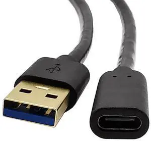 USB A to USB C Cable, USB 3.0 Type A Male to USB 3.0 Type C (USB-C) Female Data & Charging Converter Adapter for Laptop and PC ,6ft/1.8m USB A to USB C Cable, USB 3.0 Type A Male to USB 3.0 Type C (USB-C) Female Data & Charging Converter Adapter for Laptop and PC ,6ft/1.8m