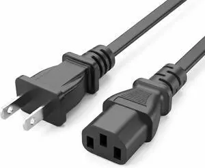 NEMA 1-15P to C13 Short Power Cord,IEC 320 C13 Kettle to NEMA 1-15P 2 Prong JP US Male Plug Short Power Cable,18AWG, 10A 250V, 3ft/1m NEMA 1-15P to C13 Short Power Cord,IEC 320 C13 Kettle to NEMA 1-15P 2 Prong JP US Male Plug Short Power Cable,18AWG, 10A 250V, 3ft/1m